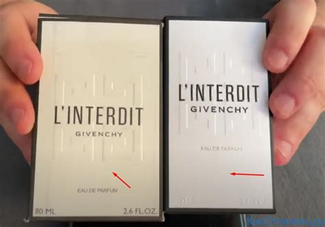 Givenchy L'Interdit как отличить подделку 